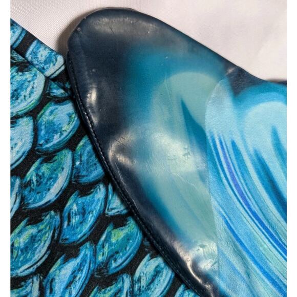 Fin Fun Starter Mermaid Tail WITHOUT Monofin Mermaidens Kids Blue Girls Size 10 - Picture 5 of 5
